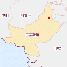 巴基斯坦國(guó)土面積示意圖